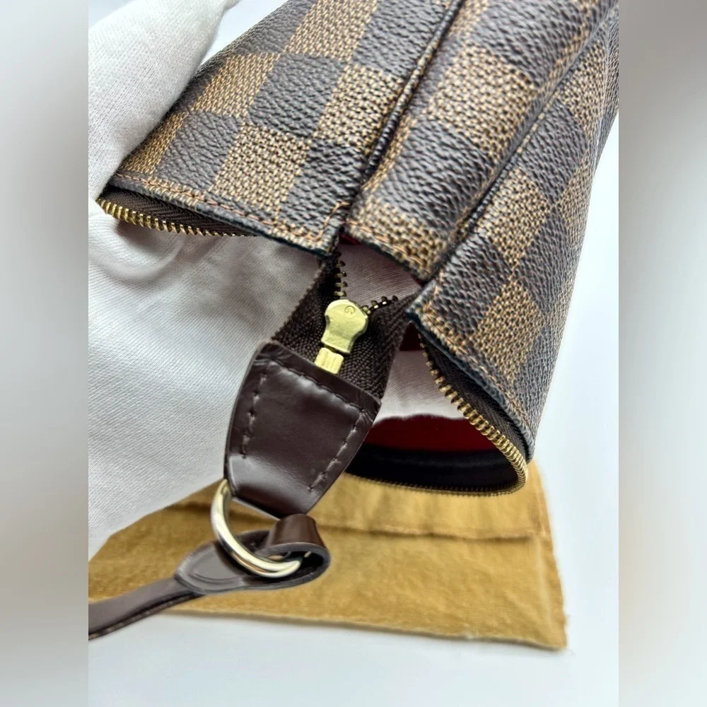 Louis Vuitton LV Accessories Pouch Bag Pochette Accessoires Damier Ebene reg sz